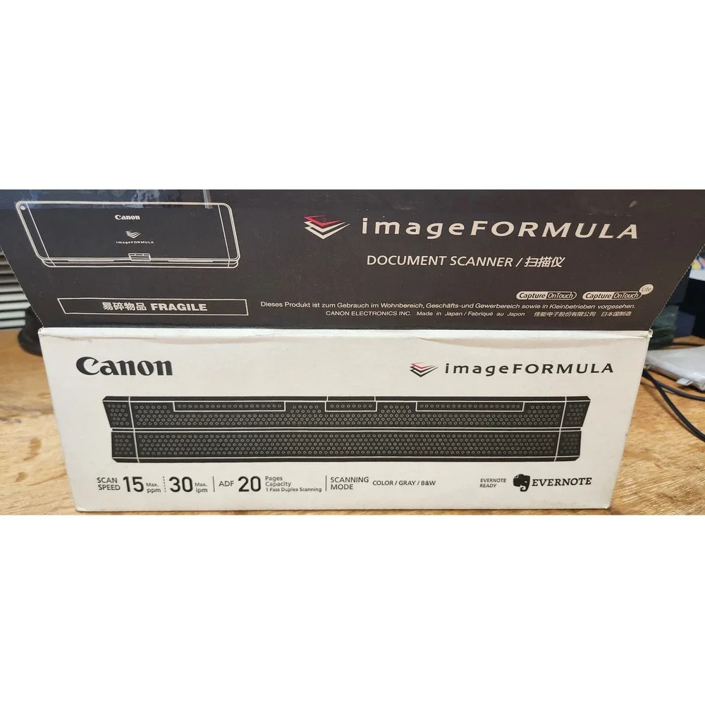 Canon imageFORMULA P-150 Portable Document Scanner Duplex USB Powered Black READ